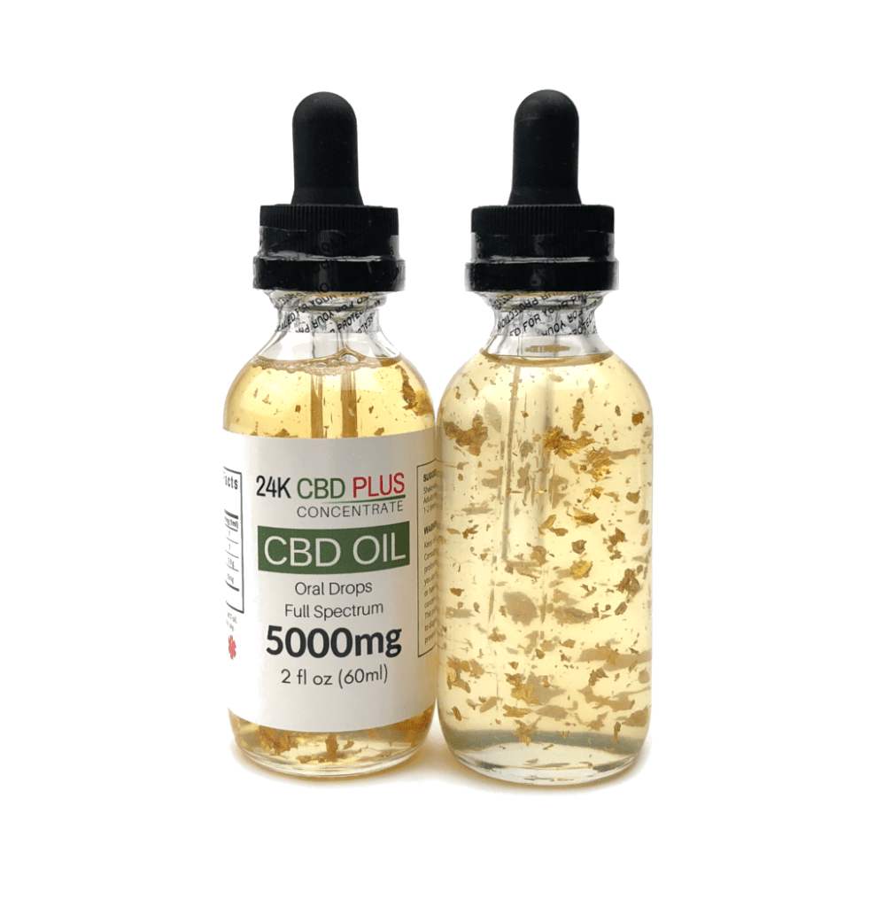 Gold CBD Full Spectrum CBD Tincture with Genuine 24k Edible Gold