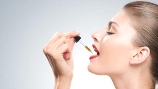 Girl with dropper